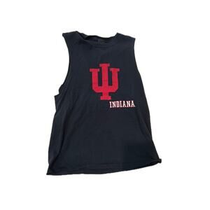 Adidas University of Indiana Tank Top Cut Off T-Shirt Mens S